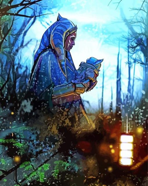 Ashoka And Yoda Diamond Painting