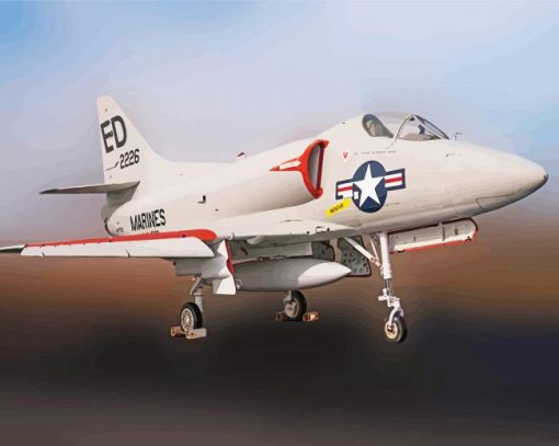 Douglas A4 Skyhawk Diamond Painting