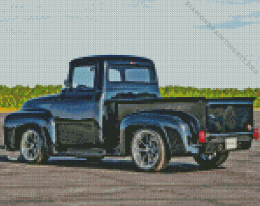 Black 1955 Ford Diamond Painting