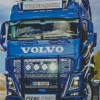 Blue Volvo Truck Diamond Painting