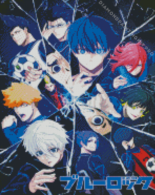 Blue Lock Manga Diamond Painting