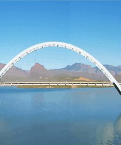 Bridge in Roosevelt Lake Diamond Painting