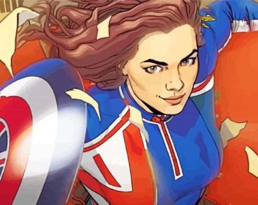 Captain Peggy Carter Diamond Painting