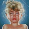 Crying Child Realism Diamond Painting