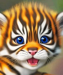 Baby Face Tiger Diamond Painting