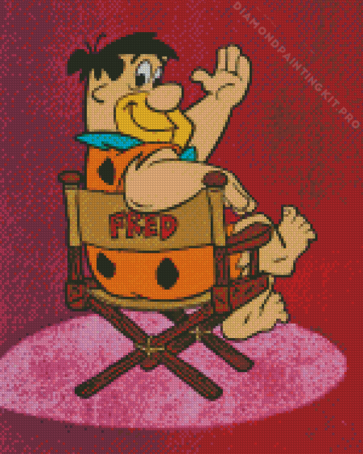 Fred Flintstones Cartoon Diamond Painting