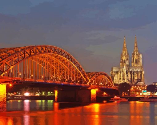 Germany Cologne Bridge Diamond Painting