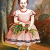 Girl in Pink Dress Diamond Painting