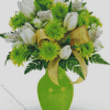 Green Vase Diamond Painting