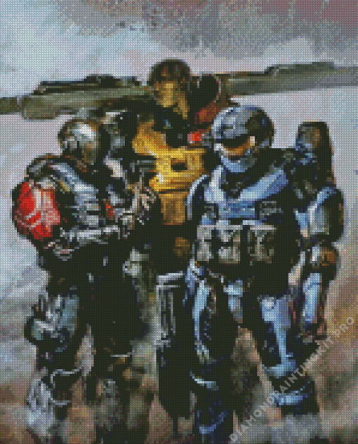 Halo Reach Game Art Diamond Painting