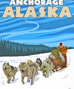 Iditarod Alaska Race Diamond Painting