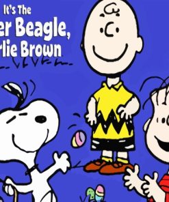 Its The Easter Beagle Charlie Brown Diamond Painting