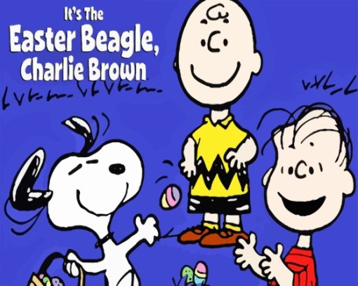 Its The Easter Beagle Charlie Brown Diamond Painting