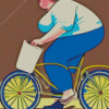 Lady on Bike Diamond Painting