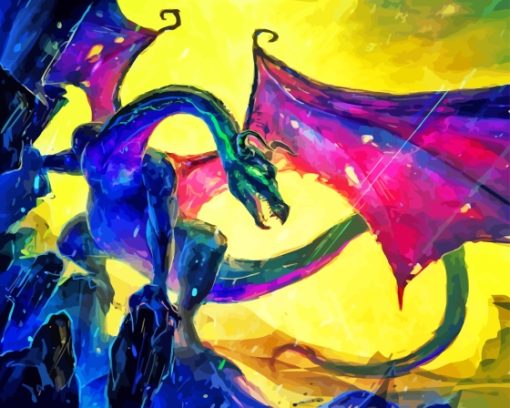 Maleficent Dragon Art Diamond Painting