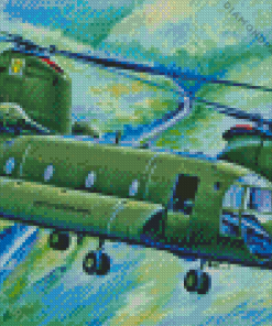 Military Chinook Diamond Painting