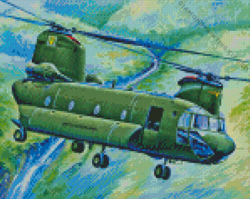 Military Chinook Diamond Painting