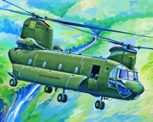 Military Chinook Diamond Painting