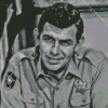 Monochrome Andy Griffith Diamond Painting