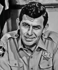 Monochrome Andy Griffith Diamond Painting