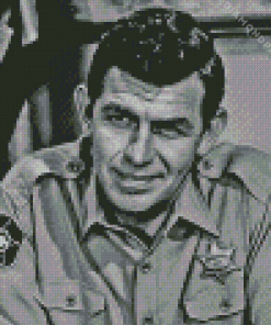 Monochrome Andy Griffith Diamond Painting