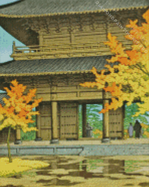 Nanzen Ji In Autumn Diamond Painting