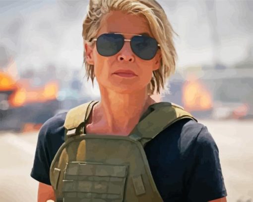 Sarah Connor Diamond Painting