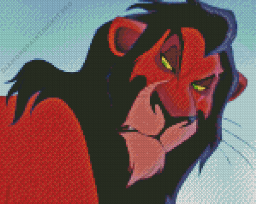 Scar Lion Diamond Painting