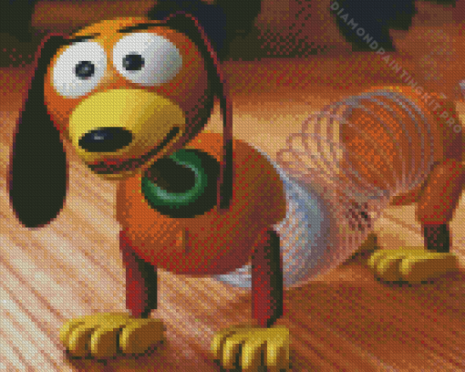 Slinky Dog Cartoon Diamond Painting