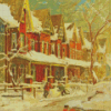 Snowstorm On King Street Diamond Painting