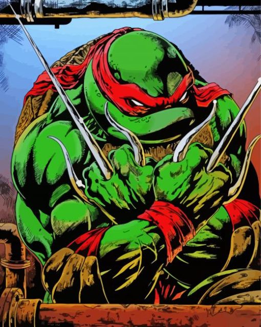 TMNT Raphael Character Diamond Painting