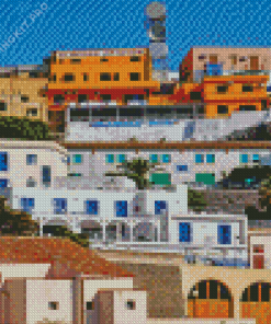 Ustica Island Village Diamond Painting