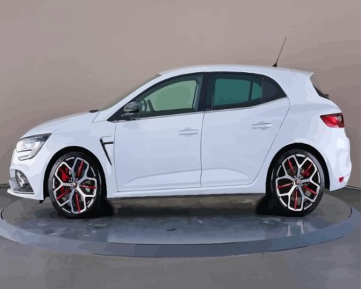 White Renault Megane Diamond Painting