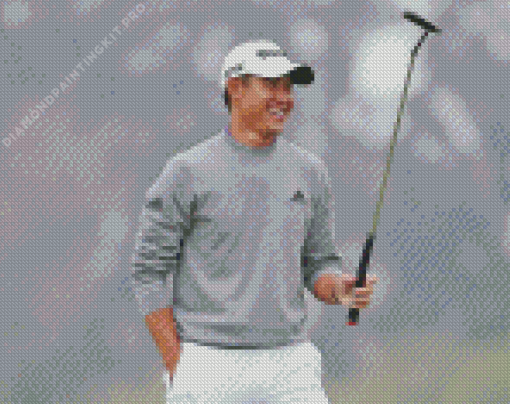 Golfer Collin Morikawa Diamond Painting