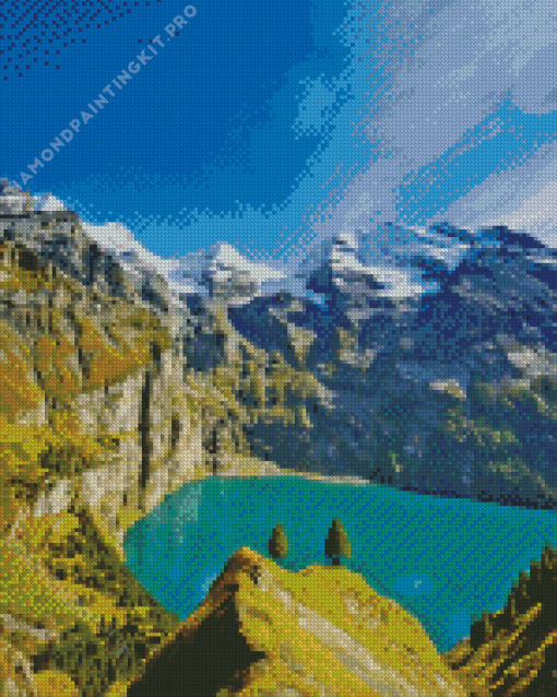 Lake Oeschinensee Kandersteg Diamond Painting