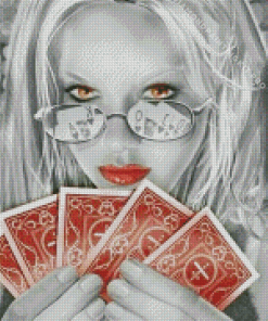 Poker Girl Diamond Painting