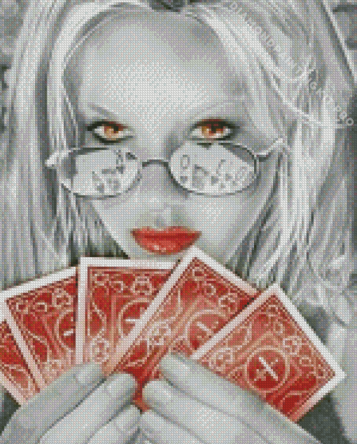 Poker Girl Diamond Painting