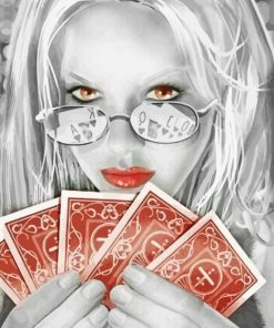 Poker Girl Diamond Painting
