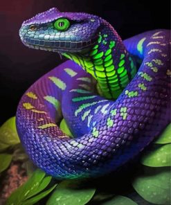 Purple Snake Diamond Painting