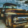 Abandoned Old Ford Truck Diamond Painting