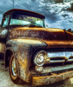 Abandoned Old Ford Truck Diamond Painting