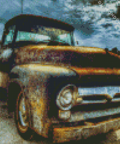 Abandoned Old Ford Truck Diamond Painting