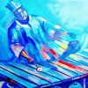 Abstract Xylophone Player Diamond Painting