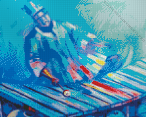 Abstract Xylophone Player Diamond Painting