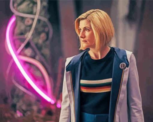 Aesthetic 13th Doctor Diamond Painting