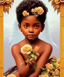 African Cute Baby Diamond Painting