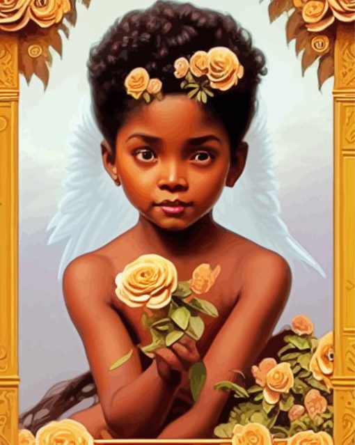 African Cute Baby Diamond Painting