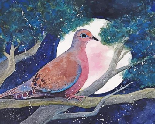 Aesthetic Mourning Dove Diamond Painting