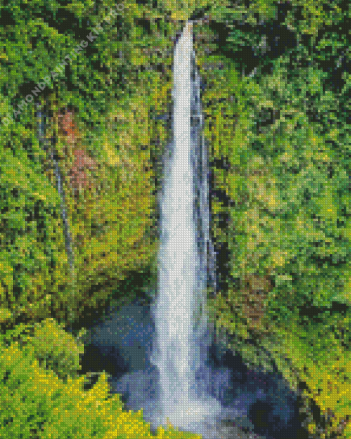 Akaka Hawaii Waterfall Diamond Painting