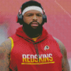 Football Player Trent Williams Diamond Painting